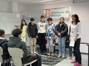 El equipo de biblioteca visita la Biblioteca Provincial de Málaga