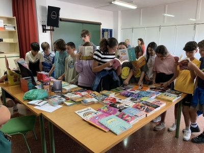 Feria del libro en el IES Los Montes